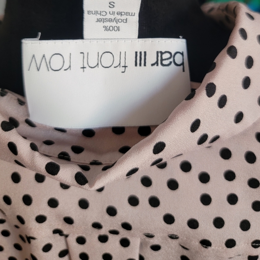 Bar Iii Front Row Tan Polka Dot Button Down Shirt… - image 6